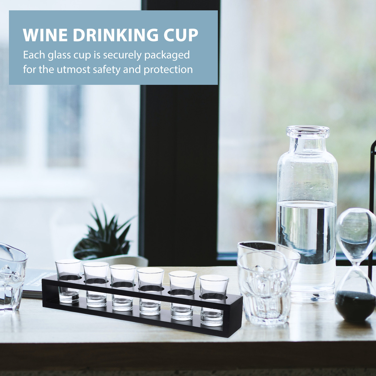 Ahşap Standlı Şarap Kadehi Set - Home Bar Set incelemesi ve fiyatı